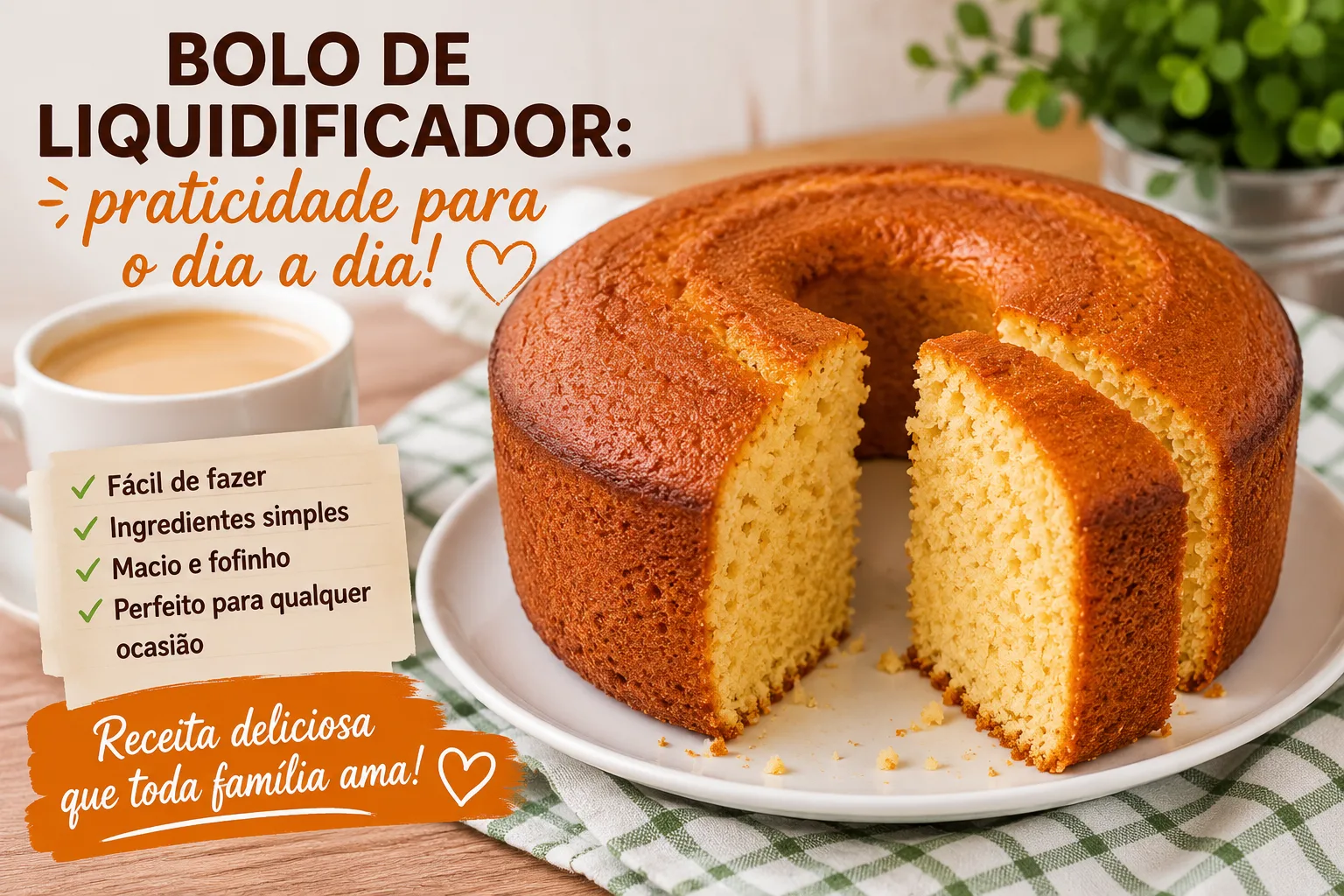 Bolo de liquidificador