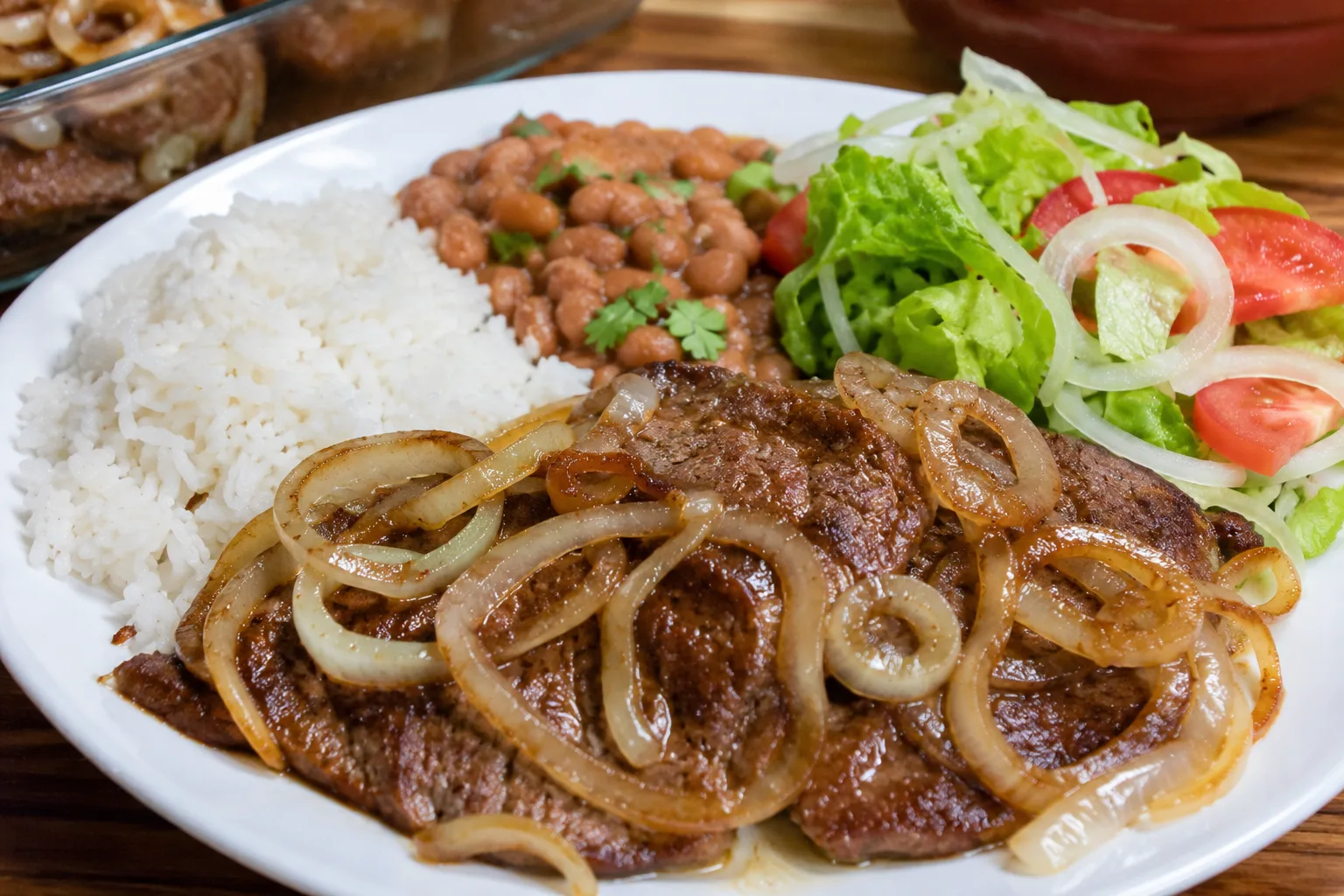 Carne de Bife Acebolada