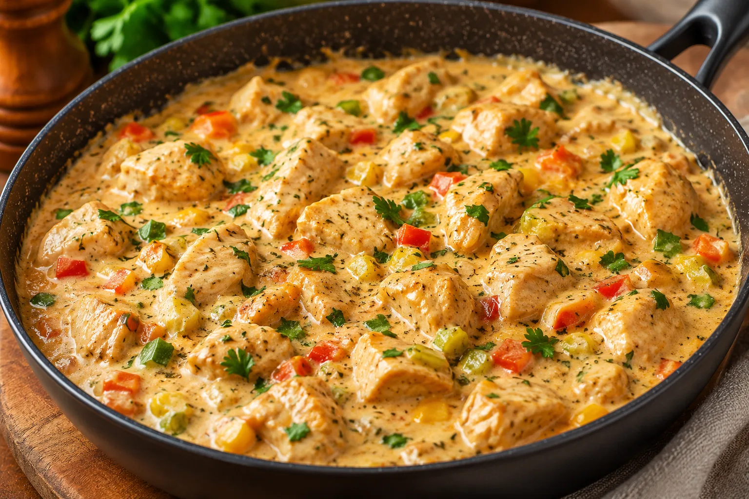 Frango Cremoso de Panela Única