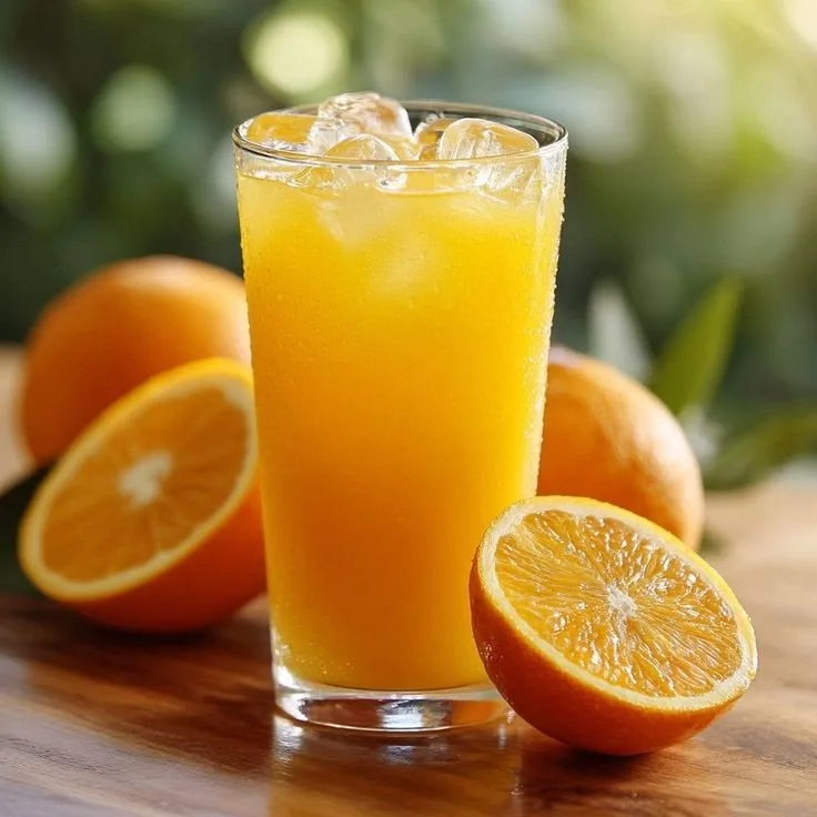 Suco de laranja em casa
