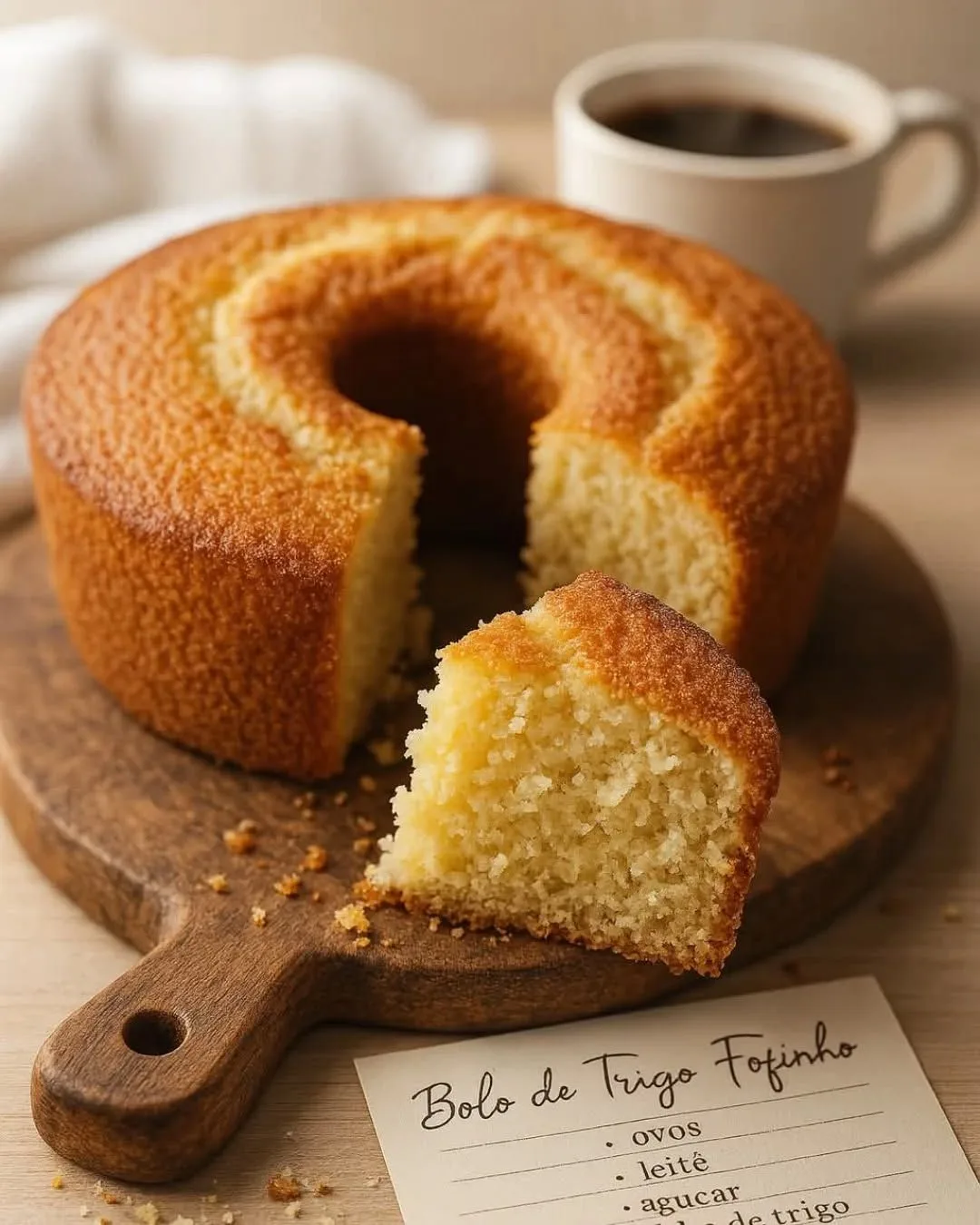 Bolo Integral Caseiro Fofinho: A Receita Perfeita Para o Café da Tarde